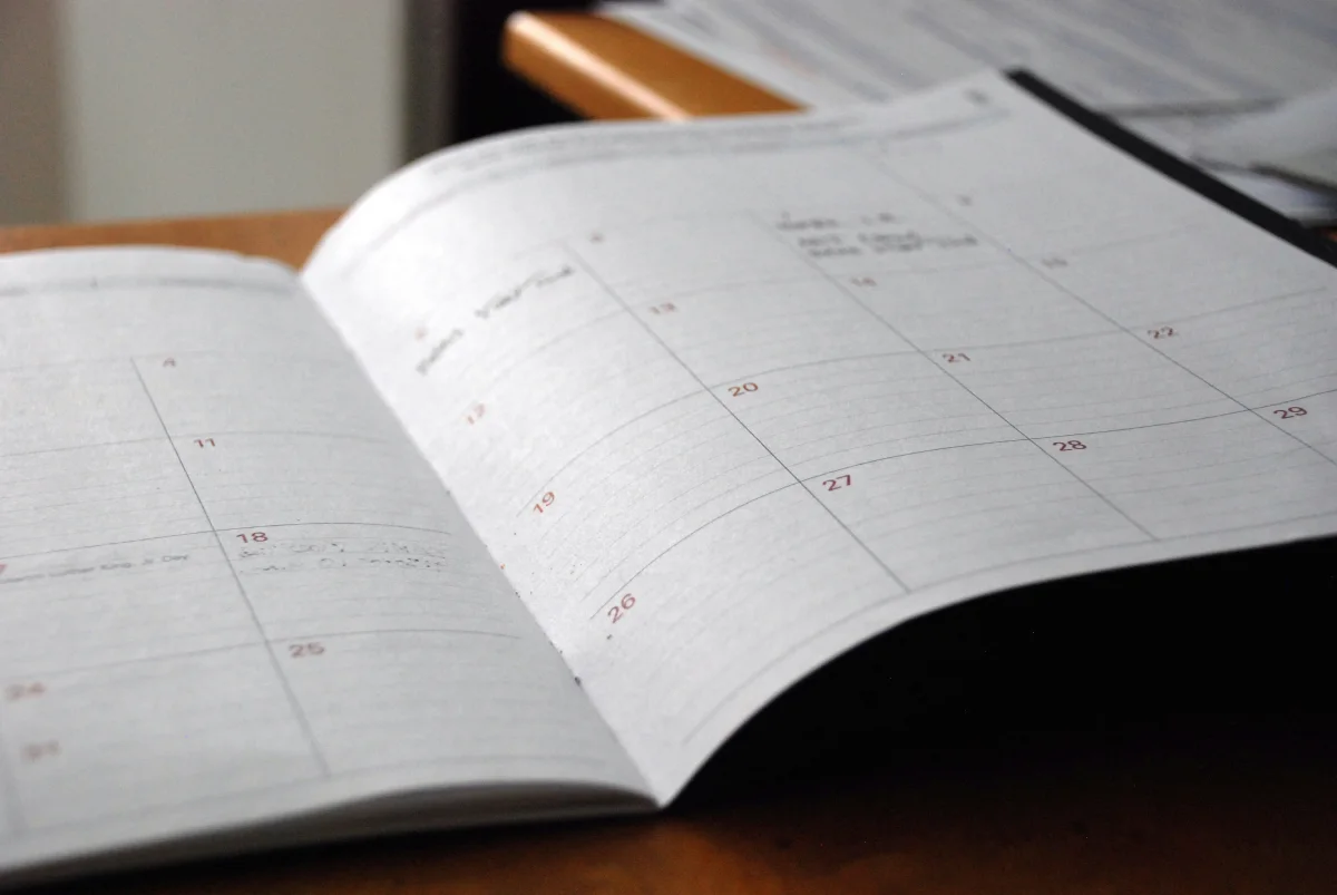 image showing a calendar